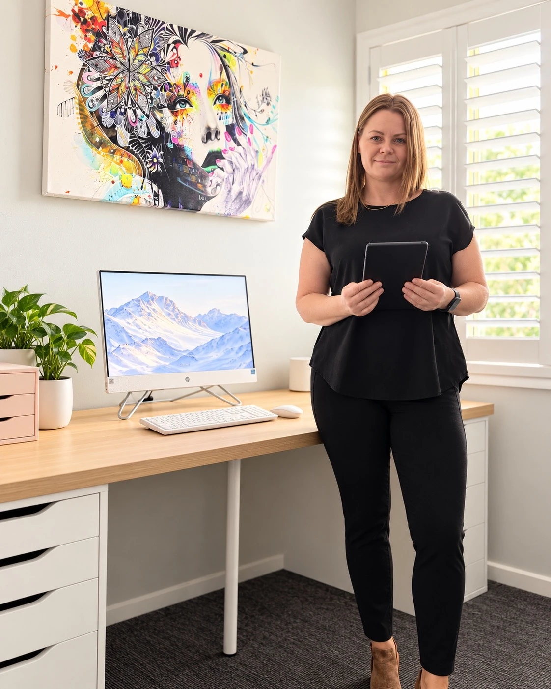 Renee from Common Ground Property speaking with a client by phone