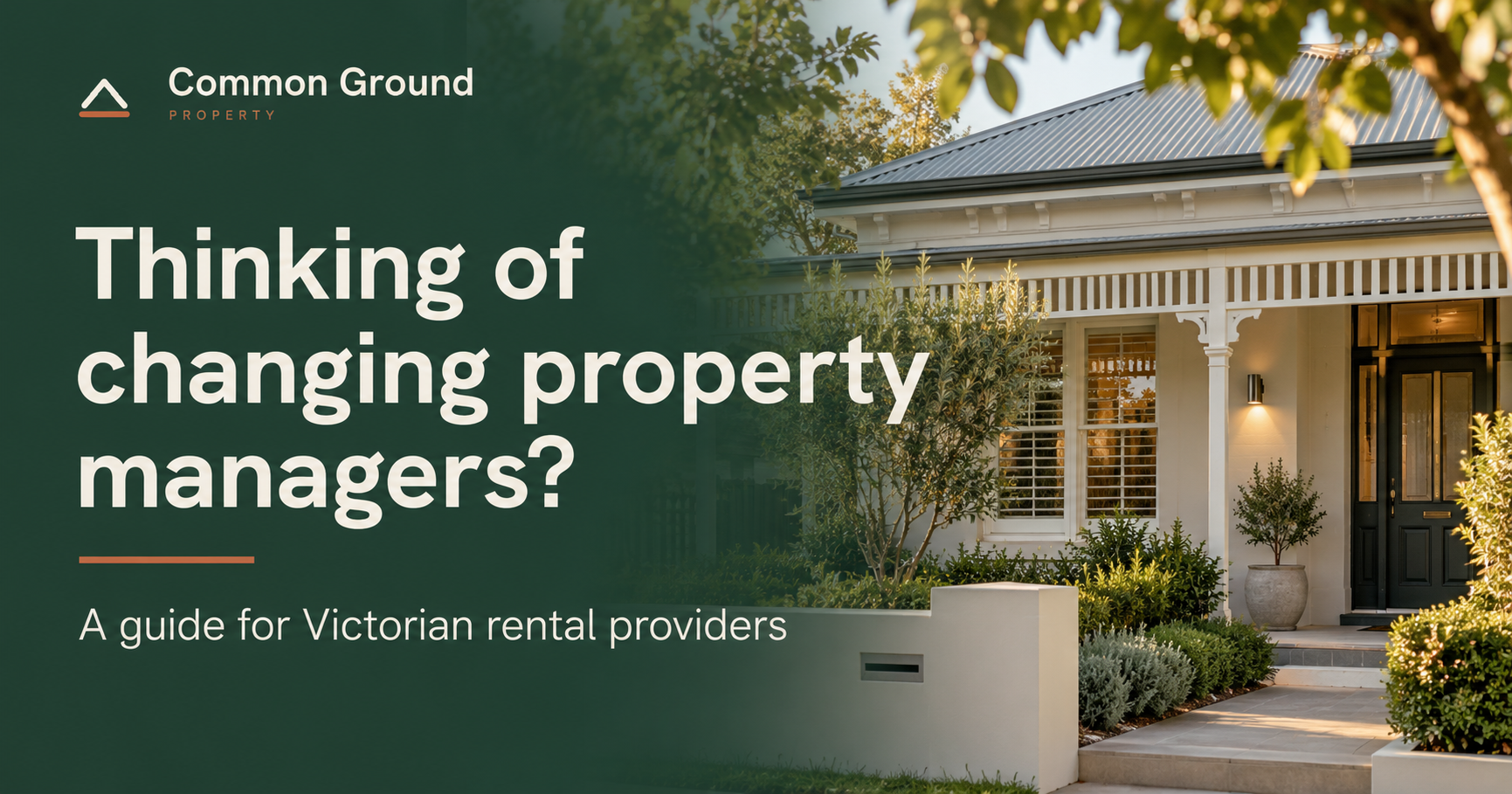 Changing Property Managers in Victoria: What Rental Providers Need to Know